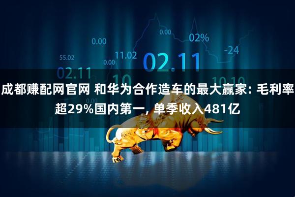 成都赚配网官网 和华为合作造车的最大赢家: 毛利率超29%国内第一, 单季收入481亿